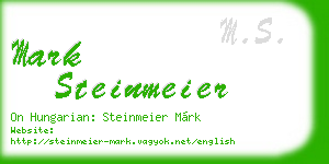 mark steinmeier business card
